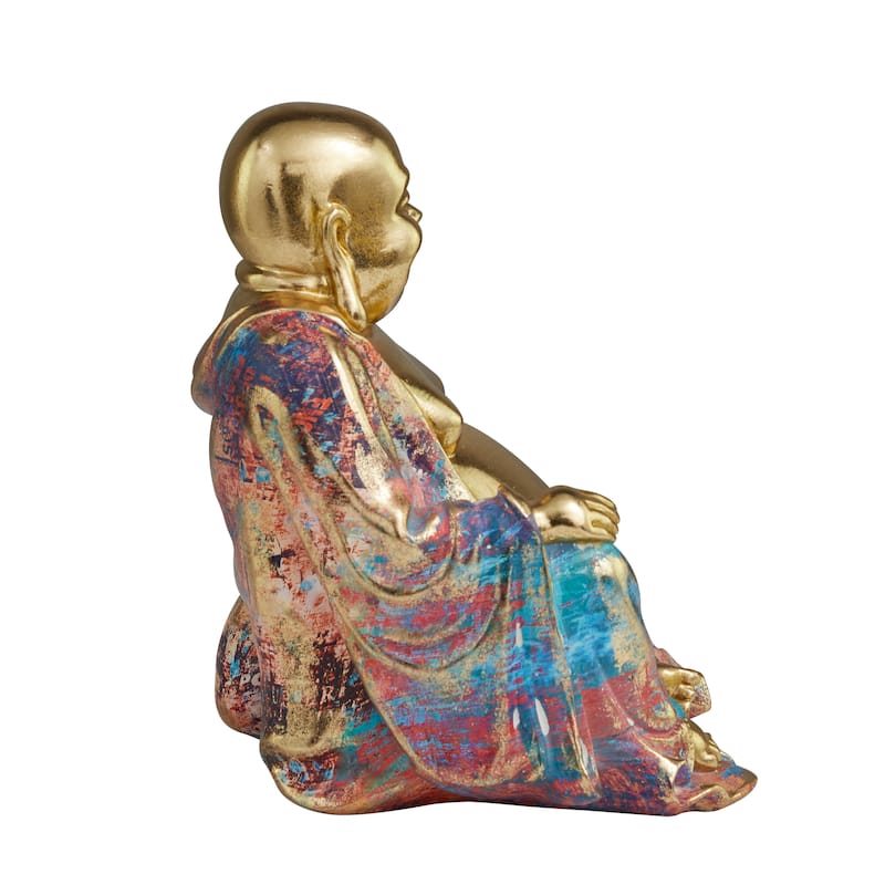 Multi Colored Resin Buddha Sculpture