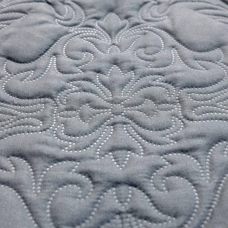 Sophia & William 2/3 Pieces Quilt Set, Reversible Microfiber Bedding Bedspread Coverlet Set