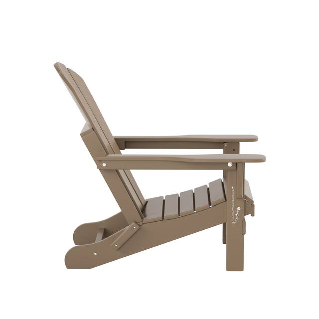 Laguna Outdoor Eco-Friendly Poly Folding Adirondack Chair (Set of 2)