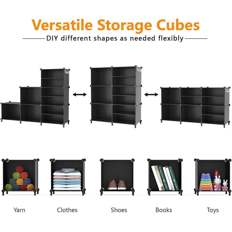 6 Cube Closet Organizer Storage Shelves