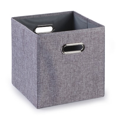 Enova Home Fabric Storage Bins With Handles (Set of 4) - N/A