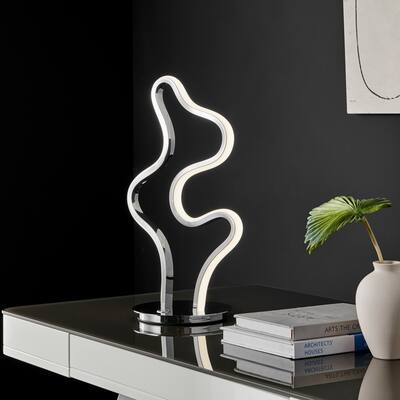 Romney Touch Dimmable Integrated LED Chrome Table Lamp