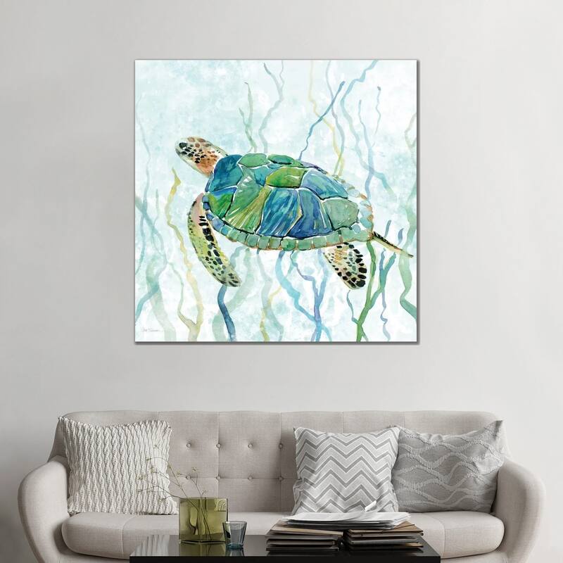 iCanvas "Sea Turtle Swim II" by Carol Robinson Canvas Print