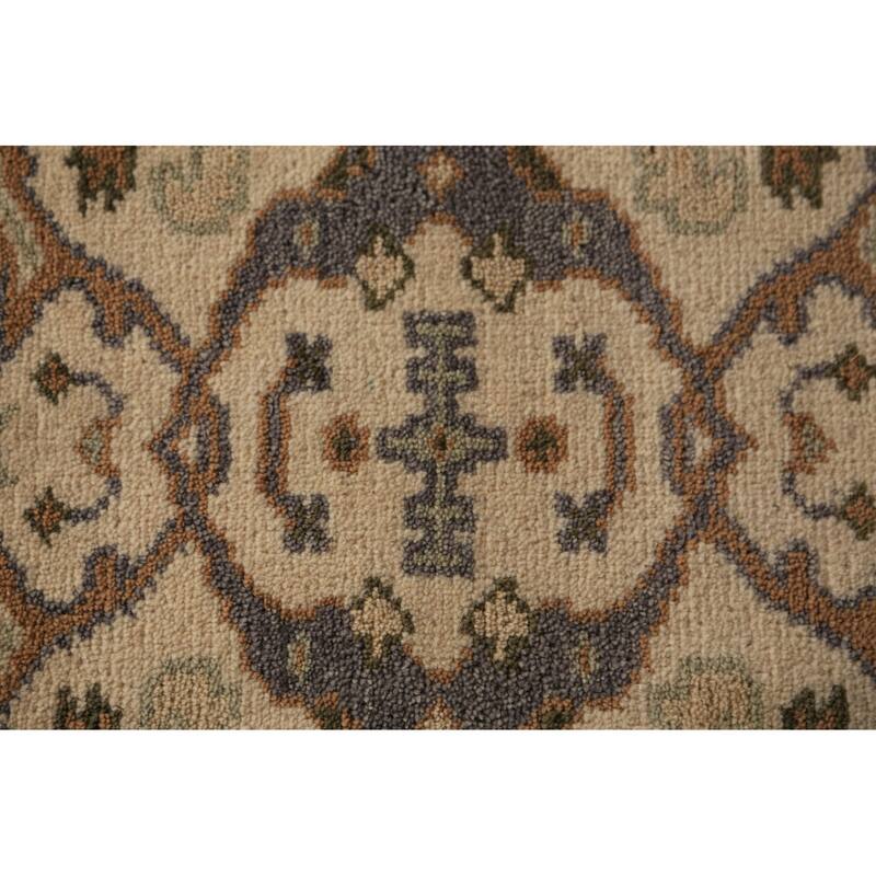 Oushak Indian Runner Rug Handmade Wool Carpet - 2'7"x 7'7"