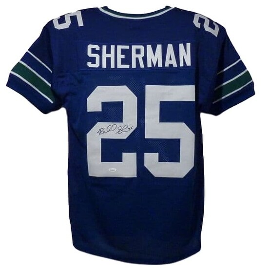 richard sherman autographed jersey