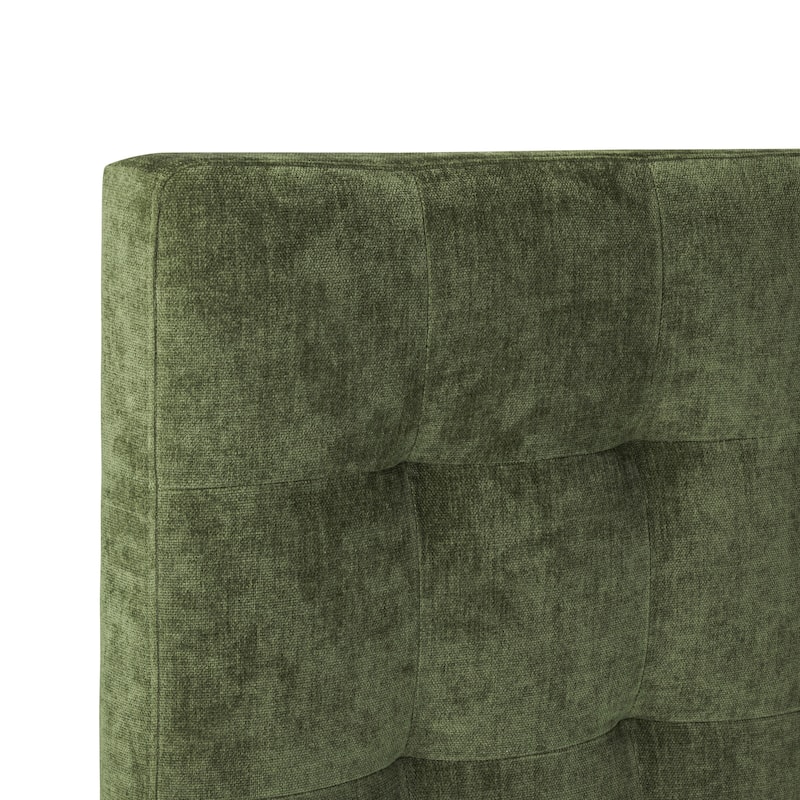 Poly & Bark Napa Fabric Headboard in Distressed Green Velvet
