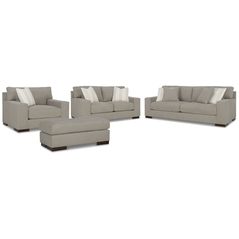 Signature Design by Ashley Maggie Gray 4-Piece Upholstery Package - 96"W x 40"D x 37"H