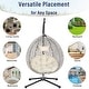 preview thumbnail 48 of 77, Wicker Hanging Egg Chair for Indoor and Outdoor Relaxation