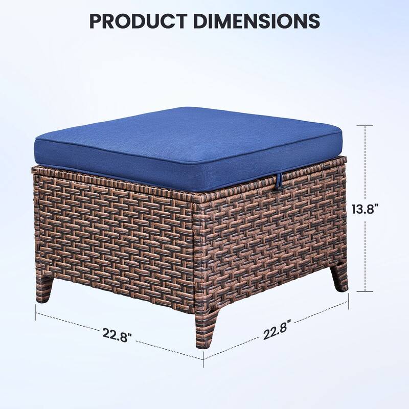 Pocassy Outdoor Sofa Swivel Chairs Patio Chair Funiture Set