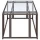 preview thumbnail 9 of 24, Adri Rectangular Glass Top Metal Frame Coffee Table