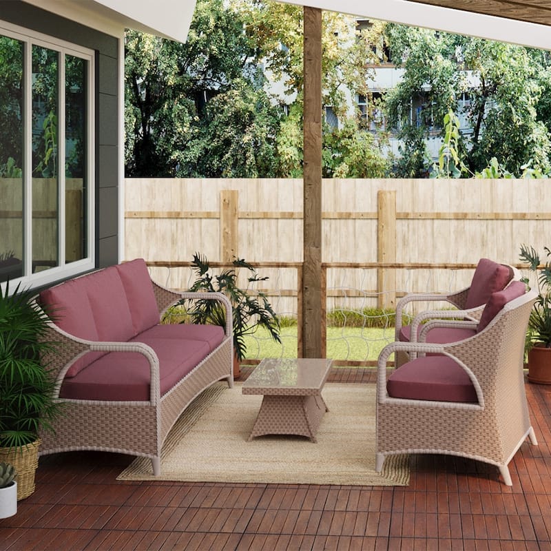 1 ft. x 1 ft. Acacia Wood Outdoor Interlocking Deck Tiles, Box of 20