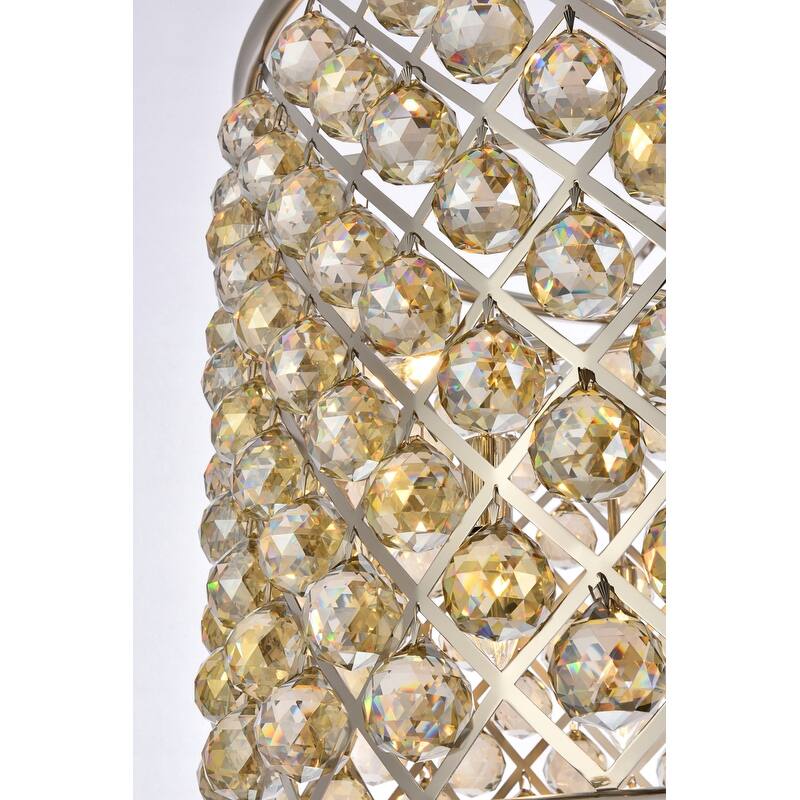Royce Edge 8-Light Polished Nickel Chandelier