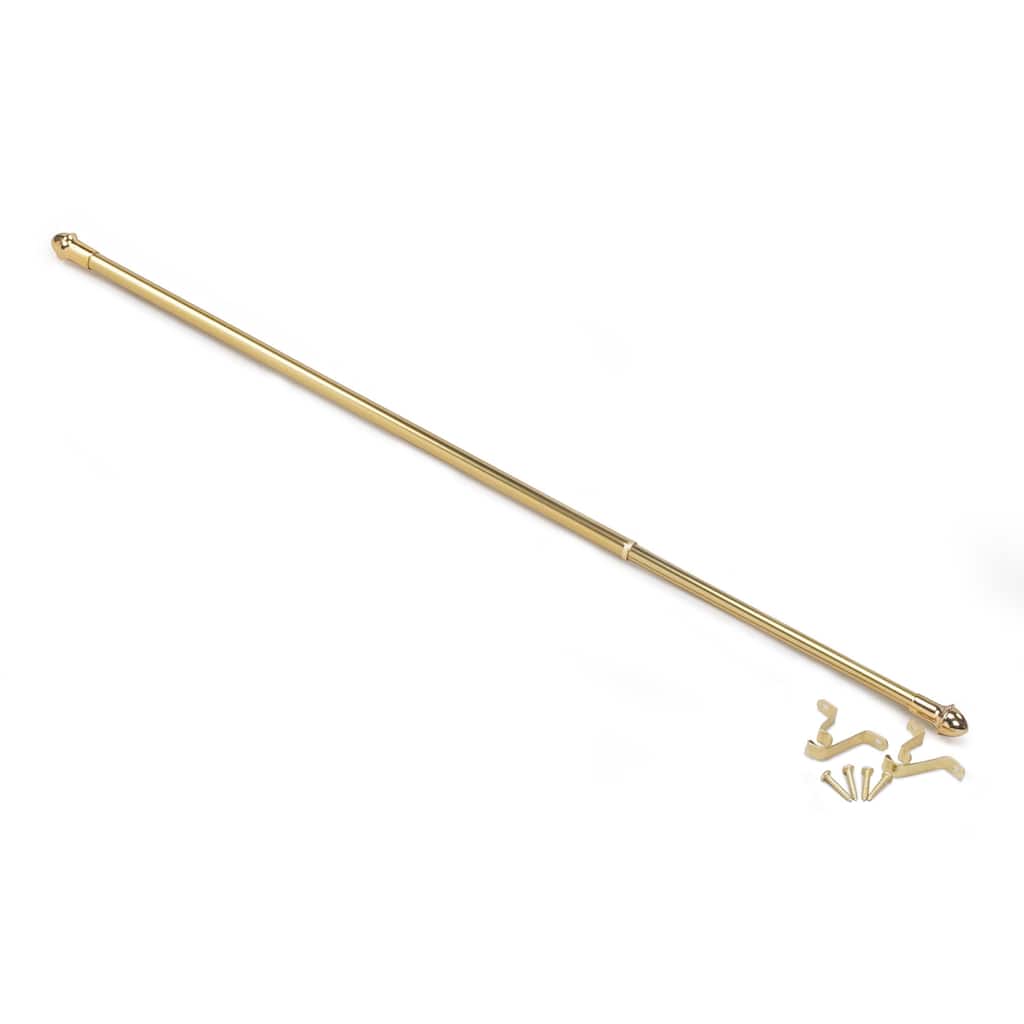ACHIM Fantasia 7/16" Cafe Curtain Rod 3/4" Projection