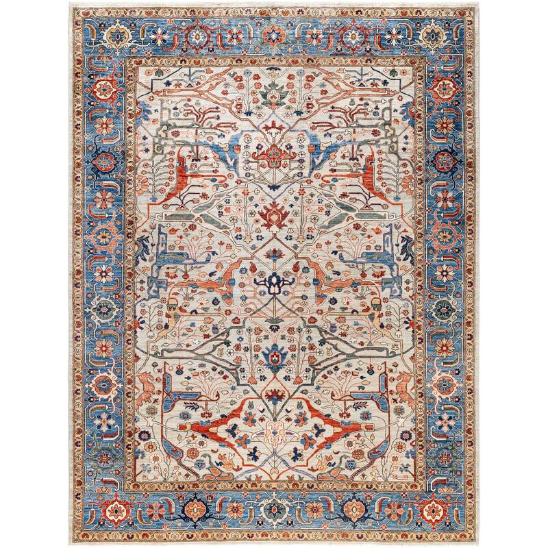 Serapi One-of-a-Kind Hand-Knotted Area Rug - Gray - 9' 0" x 11' 10"