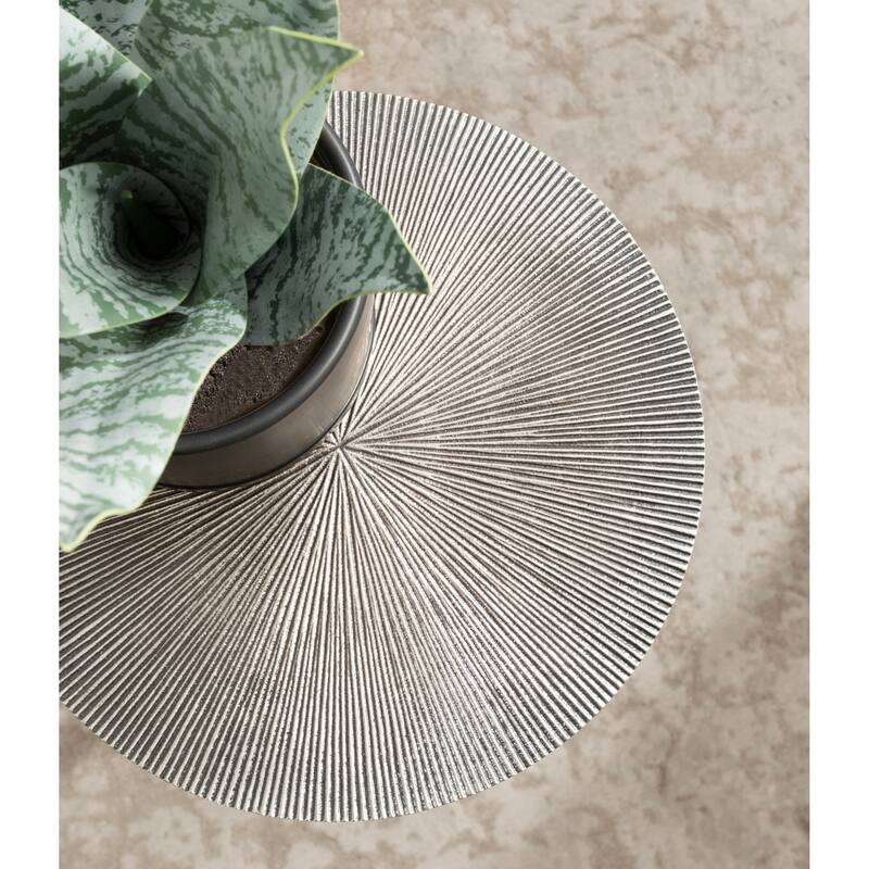 Kate and Laurel Engles Metal Table and Plant Stand