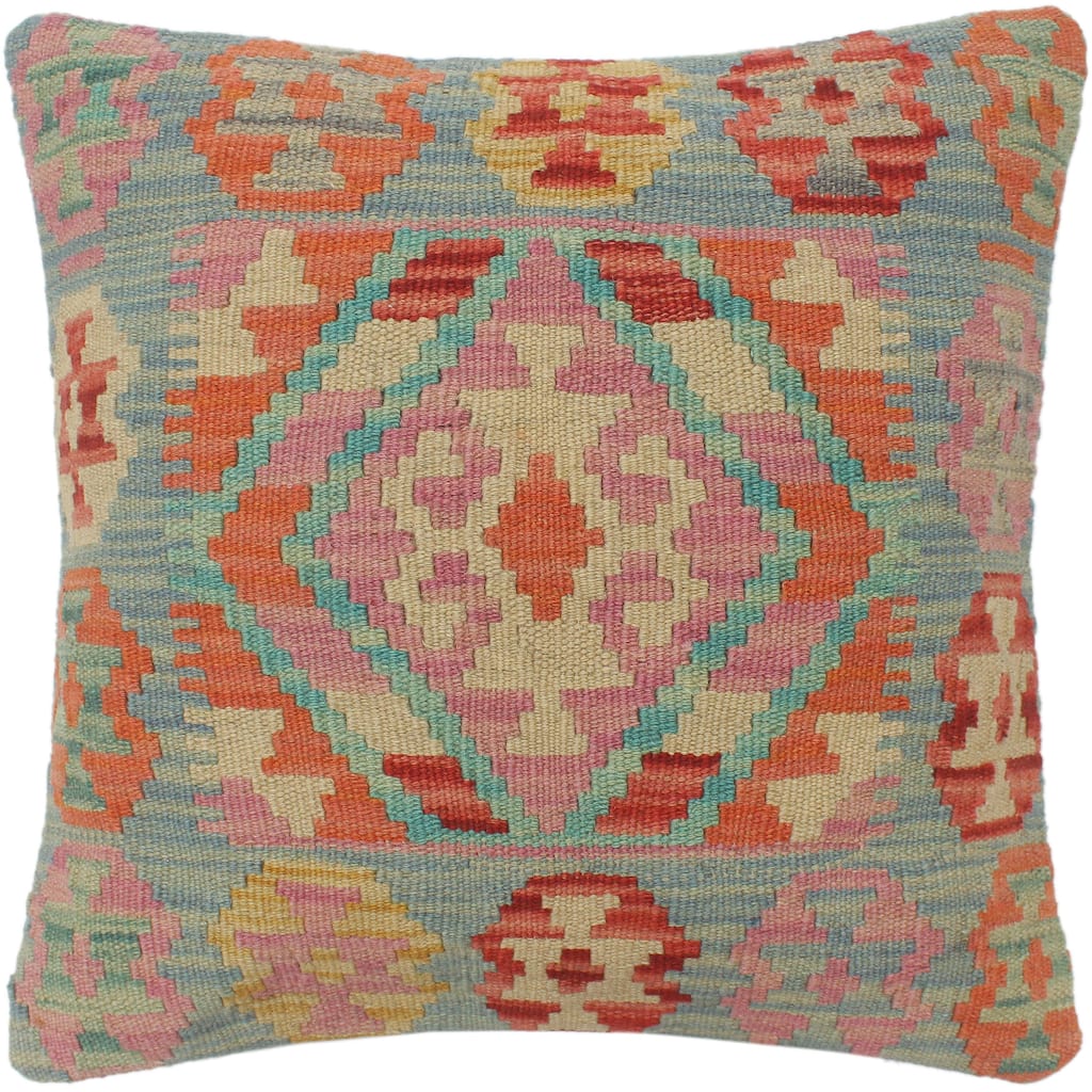 Tribal Turkish Shannon Hand Woven Kilim Pillow