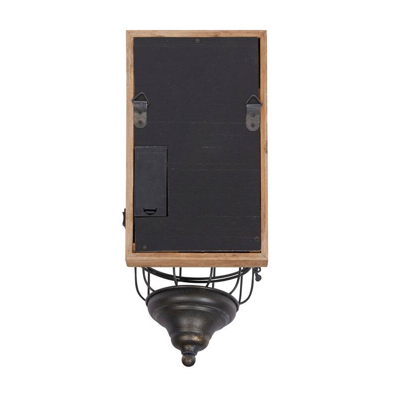 Black Metal Industrial Wall Sconce 15 x 6 x 11 - 6 x 11 x 15