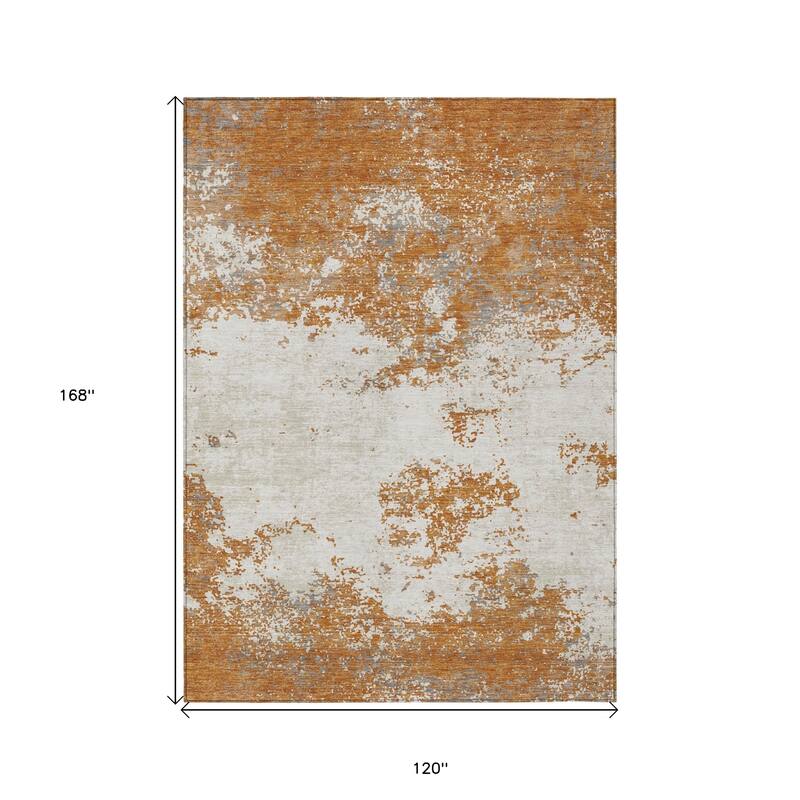 HomeRoots Abstract Transitional Rectangle Outdoor Rug