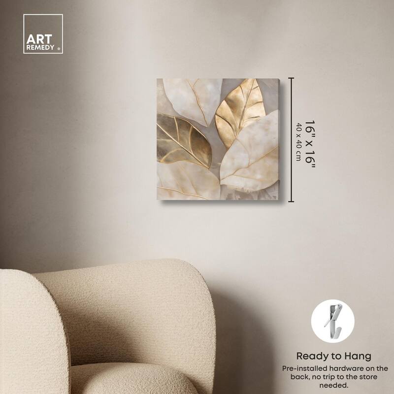 Golden Cascades Canvas by Art Remedy, Gallery Wrapped