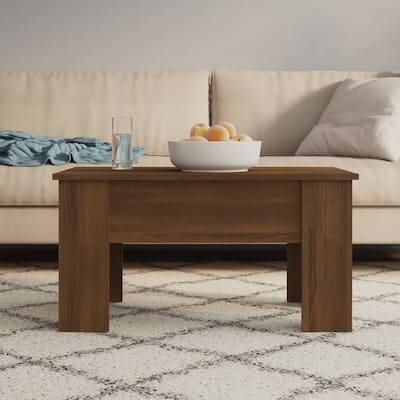 vidaXL Coffee Table Lift Top End Table Accent Side Sofa Table Engineered Wood - 31.1" x 19.3" x 16.1"