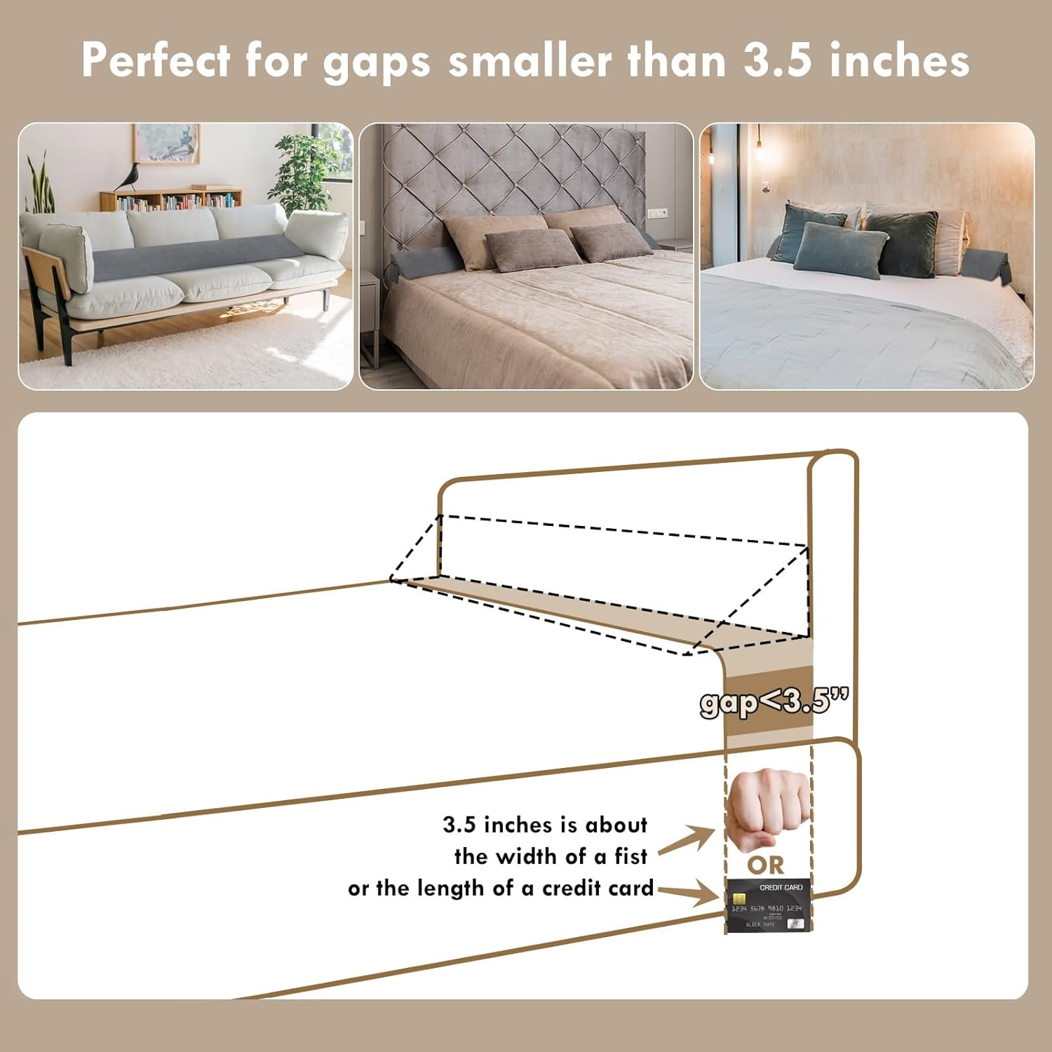 Bed Wedge Pillow Close Gap 0 3.5 Between Your Mattress and Headboard Small Gray On Sale Bed Bath Beyond 40188470