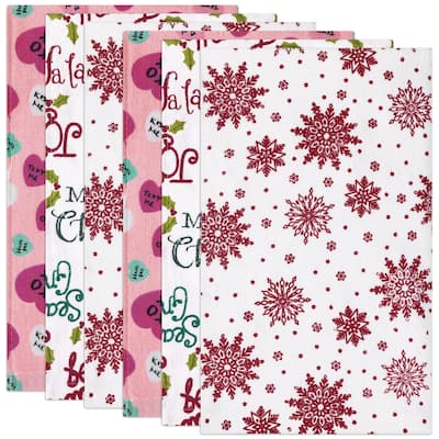 Pattern Kitchen Towel, Cotton Dish Towels for Home Decor, Decorative Tea Towels