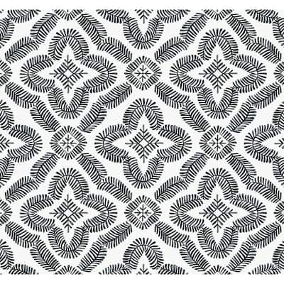Seabrook Designs Talia Botanical Medallion Unpasted Wallpaper