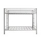 preview thumbnail 15 of 13, Metal Bunk Bed Twin Over Twin, Heavy Duty Twin Bunk Beds With Shelf And Slatted Support No Box Spring Needed