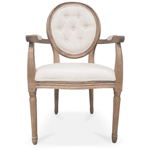 Shop 2xhome Cream Beige Farmhouse Upholstered Button ...