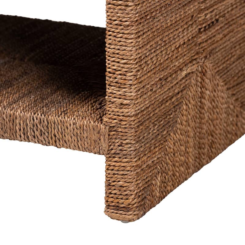 Liza Bohemian Natural Seagrass End Table
