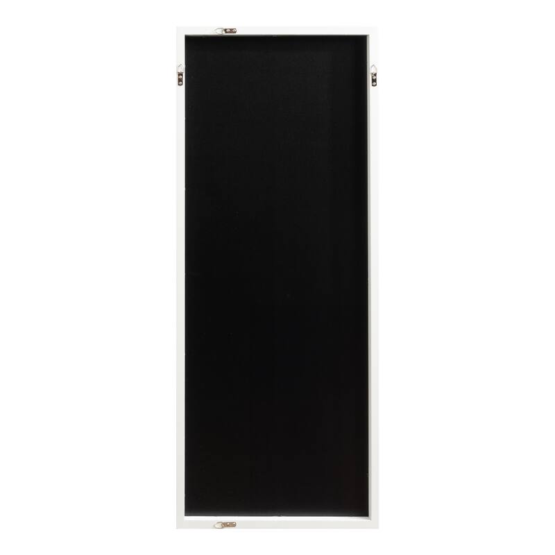 Kate and Laurel Stryker Windowpane Wall Mirror-Wood