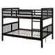 preview thumbnail 27 of 36, Full Over Full Bunk Bed with Ladder, Solid Wood Bunk Bed Frame with Safety Guardrail for Teens/Adults, Convertible into Two Beds