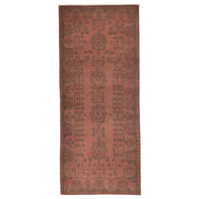 ECARPETGALLERY Hand-knotted Finest Khal Mohammadi Light Red Wool Rug - 2'7 x 6'3