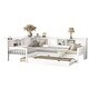preview thumbnail 23 of 34, L-Shaped Twin Platform Bed with Trundle, Solid Wood Frame, Built-In Drawers & Shelves, No Box Spring Needed