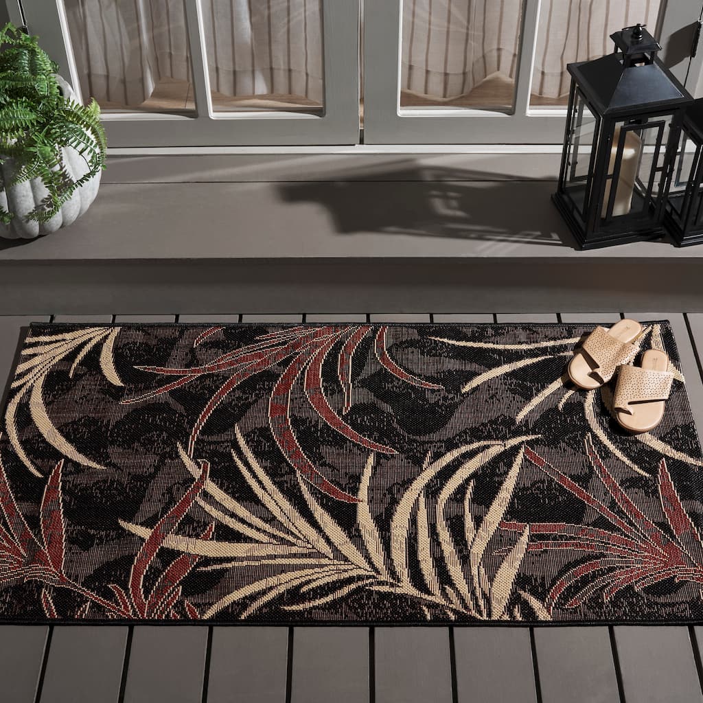 SAFAVIEH Courtyard Jocelyn Indoor/ Outdoor Waterproof Patio Backyard Rug
