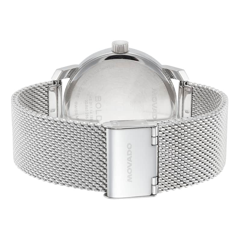 Movado Men's Bold 41mm Quartz Watch 3600958 - Silver - N/A