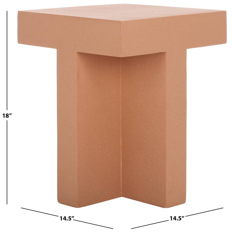 SAFAVIEH Aldrich Square Accent Table (Fully Assembled) - 15"W x 15"D x 18"H