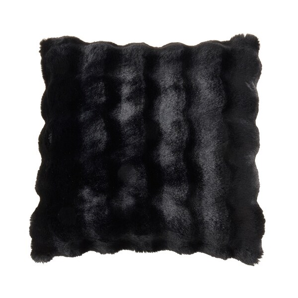 Plush Faux Fur Throw Pillow - Ultra-Soft Textured Accent for Sofa Plush Faux Fur Throw Pillow - Ultra-Soft Textured Accent for Sofa