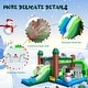 preview thumbnail 8 of 6, Costway 6-in-1 Winter Themed Snowman Inflatable Castle kids Jumping - 11 x 12.5 x 8ft (L x W x H)