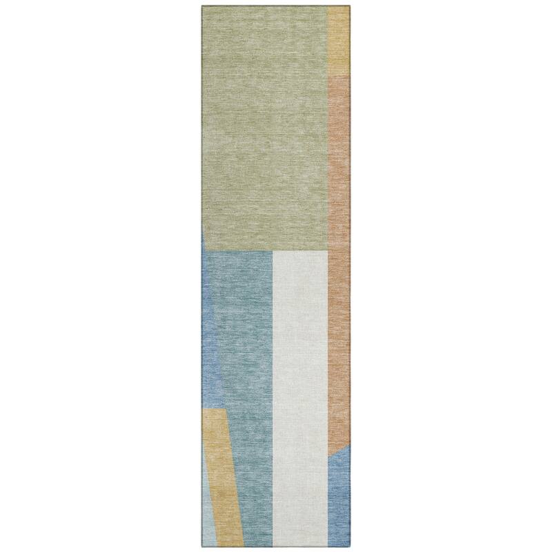 Machine Washable Indoor/ Outdoor Contemporary Jolie Chantille Rug