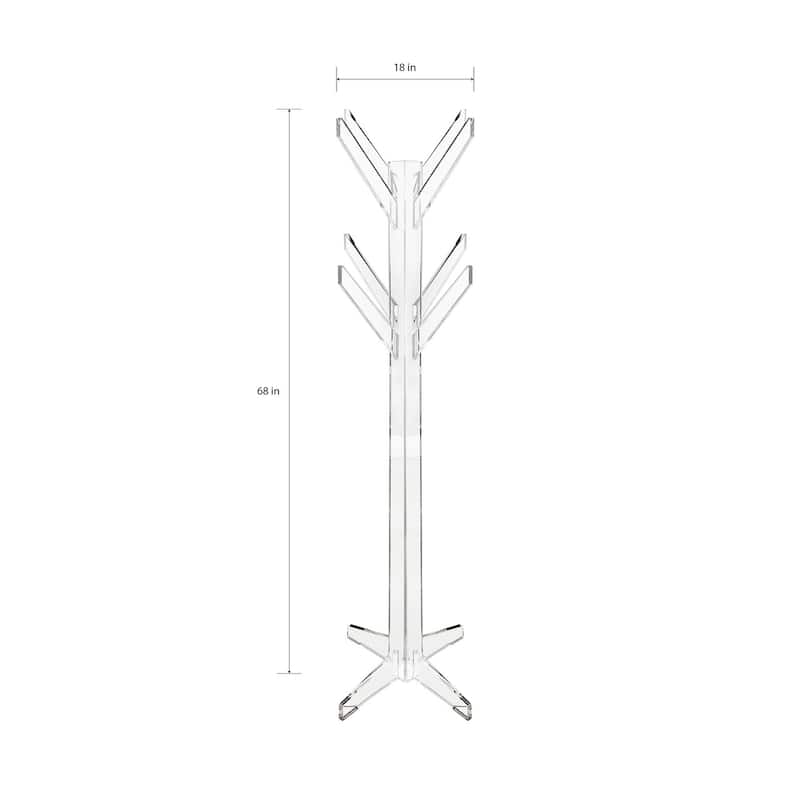 DesignStyles Acrylic Coat Rack - N/A
