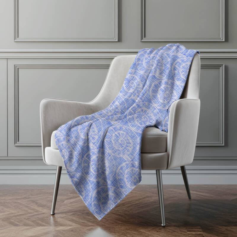 Premium Machine Washable ASB190 Seashell Sherpa Throw Blanket