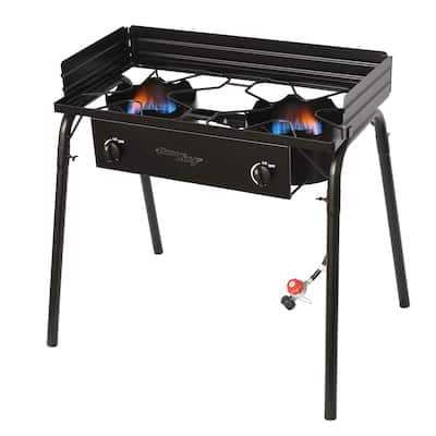 Flame King 200,000 BTU Heavy Duty Portable Propane 2-Burner Gas Stove