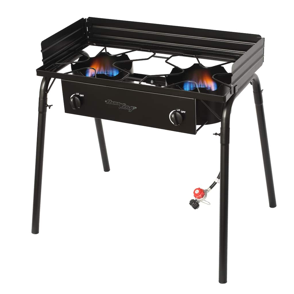 Flame King 200,000 BTU Heavy Duty Portable Propane 2-Burner Gas Stove