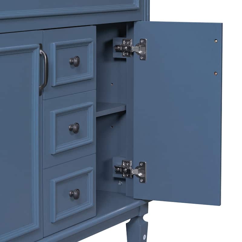 36'' Freestanding Bathroom Vanity with Integrated Ceramic Sink and Drawers