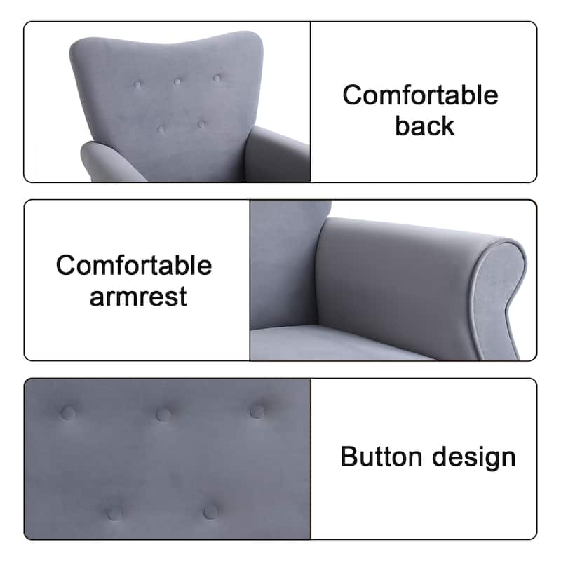 Shakeable high back living room single sofa chair