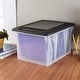 preview thumbnail 3 of 2, Sterilite 18689004 Versatile Clear Organizing Storage File Box w/ Lid (16 Pack) - 18.5 x 14 x 11 inches