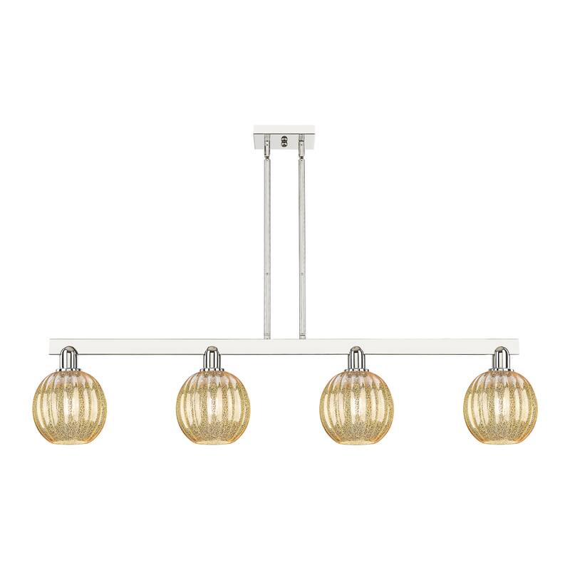 Innovations Lighting 716-4I-11-48 Preston Linear Preston 4 Light 48" - Polished Nickel / Mercury
