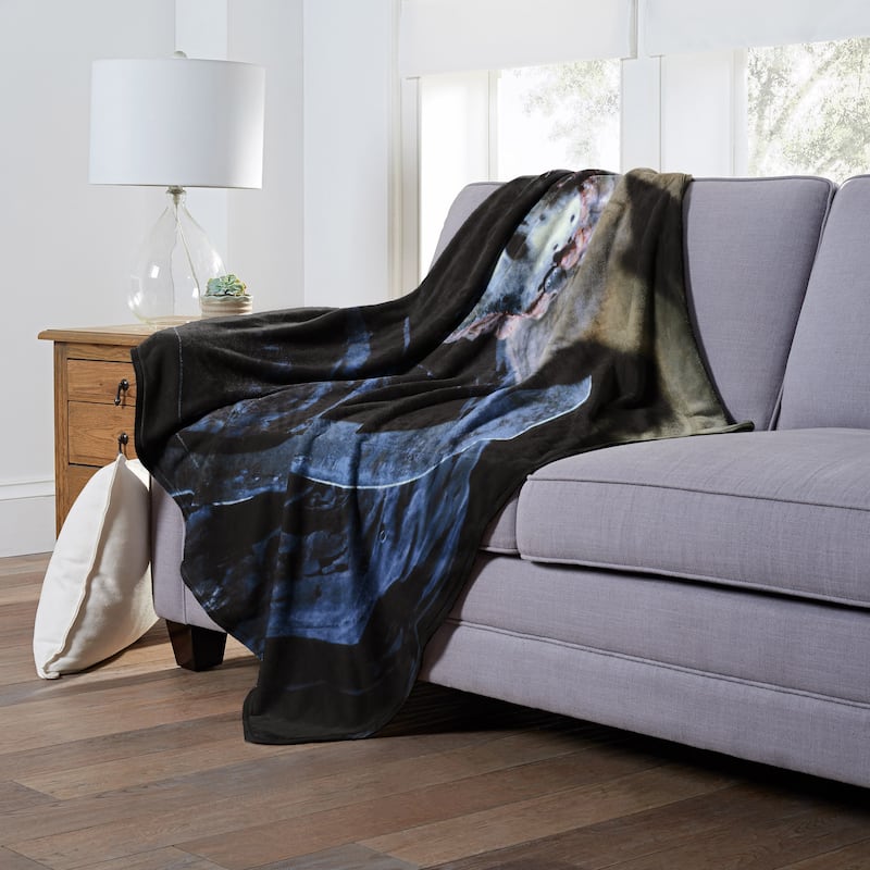 Warner Brothers Friday the 13th You're Dead Silk Touch Throw Blanket