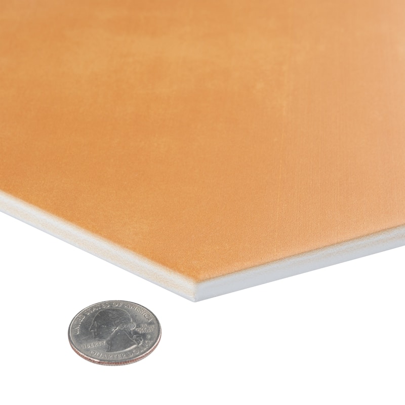 Merola Tile Horizon Hex Mostaza 7-3/4" x 9" Porcelain Floor and Wall Tile